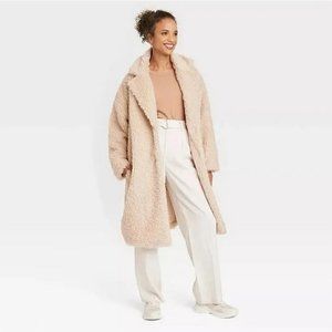 A New Day - Curly Faux Fur Coat